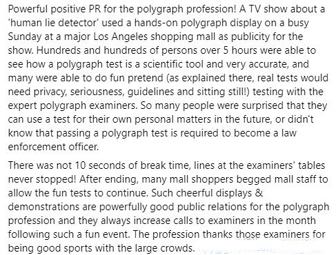 corporate event polygraph